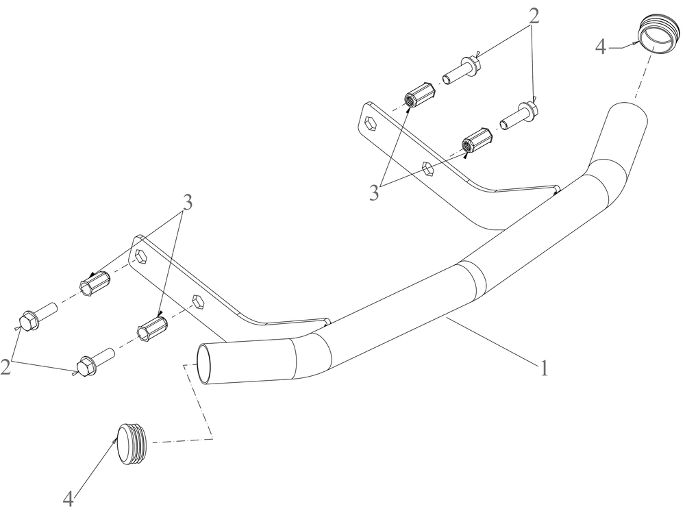 Bumper Diagram and Parts List for XT2-LX42KH (13APA1TEA10)(2023) Cub Cadet Lawn Tractor